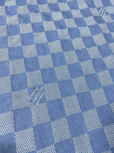Load image into Gallery viewer, Washed LV Denim Fabric Check Damier Jeans for Handmade Custom DIY Sewing Bespoke