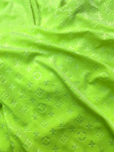 Load image into Gallery viewer, Green Louis Vuitton Velvet LV Fabric