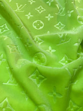 Load image into Gallery viewer, Green Louis Vuitton Velvet LV Fabric
