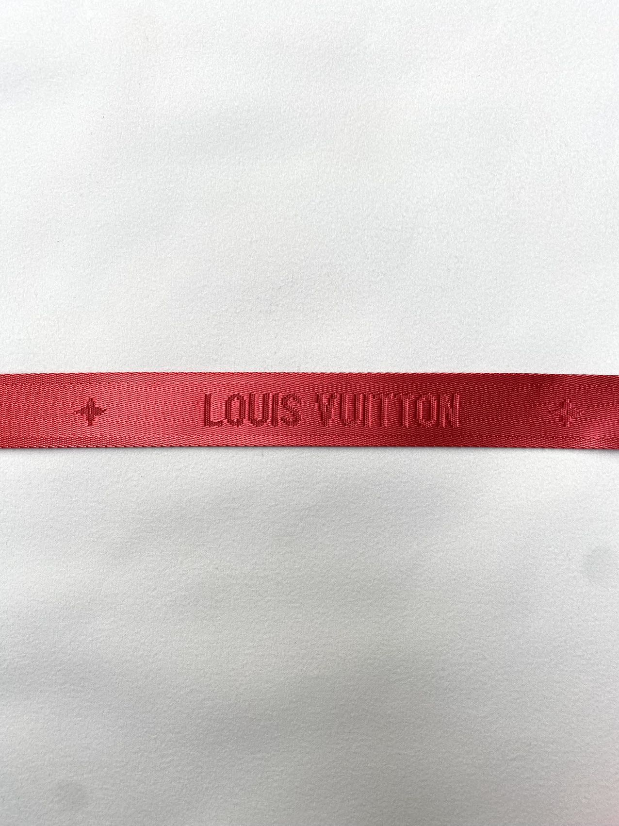 Custom Red LV Straps for Handmade DIY Bag Repair