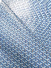 Load image into Gallery viewer, Elegant Light Blue Goyard Canvas Leather Fabric for Bag Custom Sneakers Upholstery Wrap