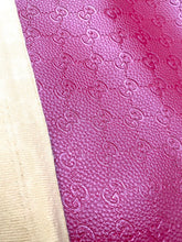 Load image into Gallery viewer, Soft Burgundy Gucci Embossed Car Seat Leather Materials for Handmade DIY Sewing