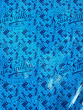 Load image into Gallery viewer, Clear Reflective Blue Louis Vuitton Murakami Takashi Bag Leather for DIY Sewing Project