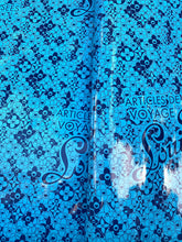 Load image into Gallery viewer, Clear Reflective Blue Louis Vuitton Murakami Takashi Bag Leather for DIY Sewing Project