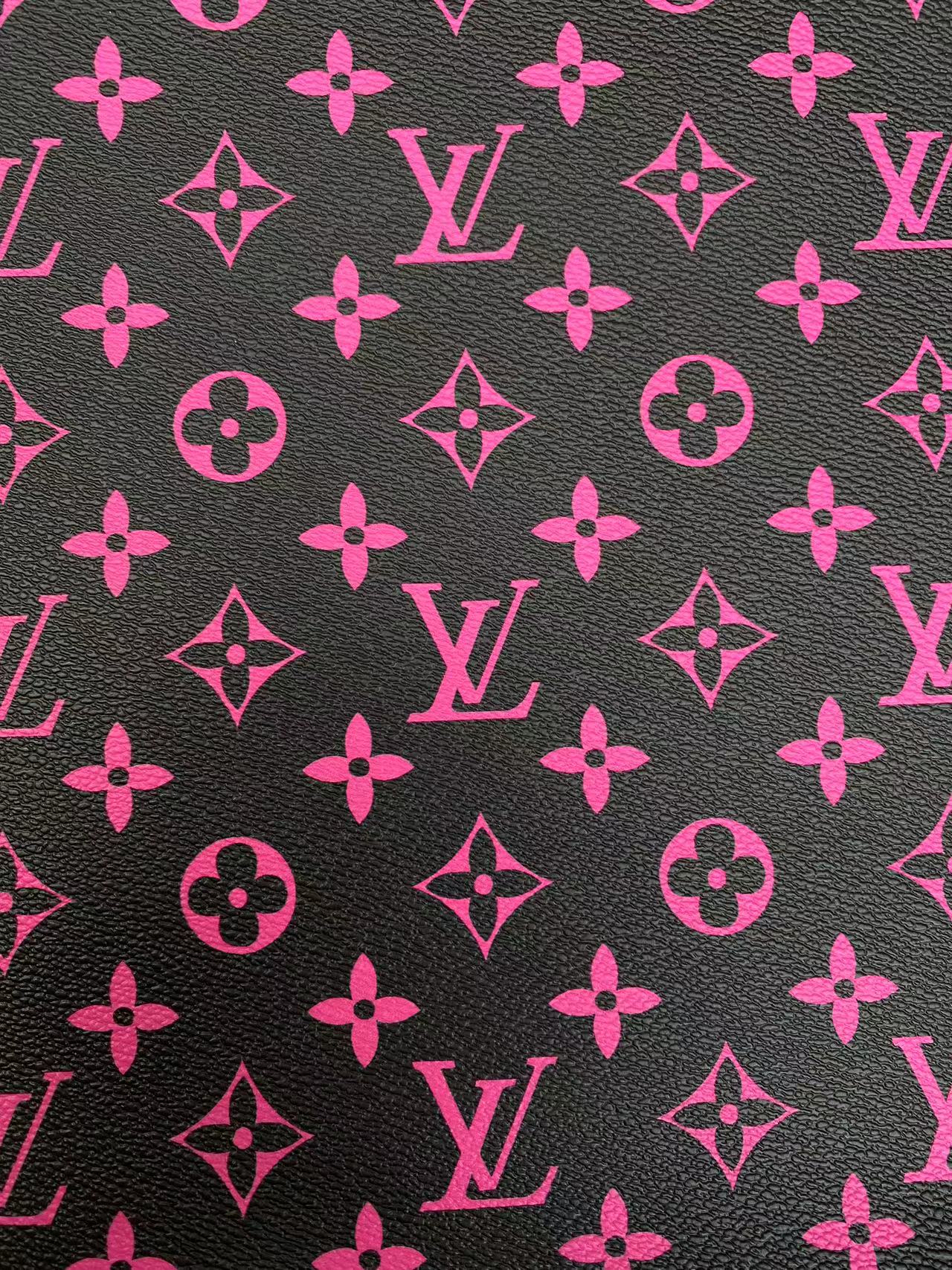 Pink LV Leather