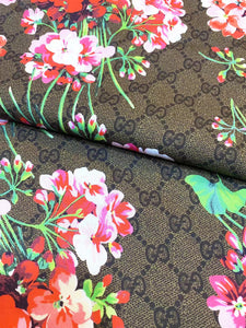 Classic Gucci Flower Summer Cotton Fabric for Handmade DIY Crafts Clothing