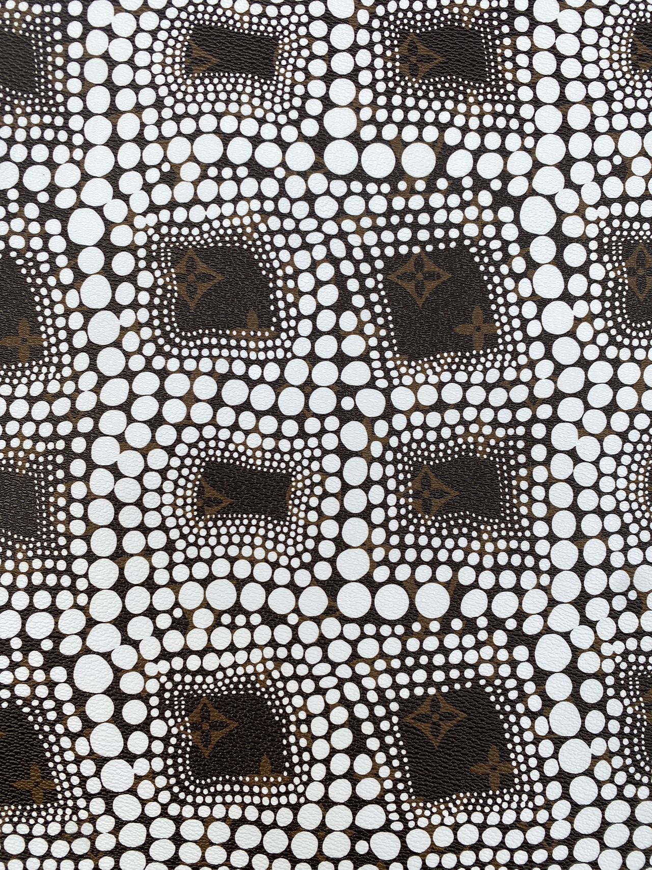 Louis Vuitton Yayoi Kusama LV Leather Sheet Vinyl Fabric for Bag Sewing Home Decor