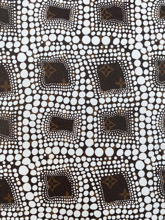 Louis Vuitton Yayoi Kusama LV Leather Sheet Vinyl Fabric for Bag Sewing Home Decor