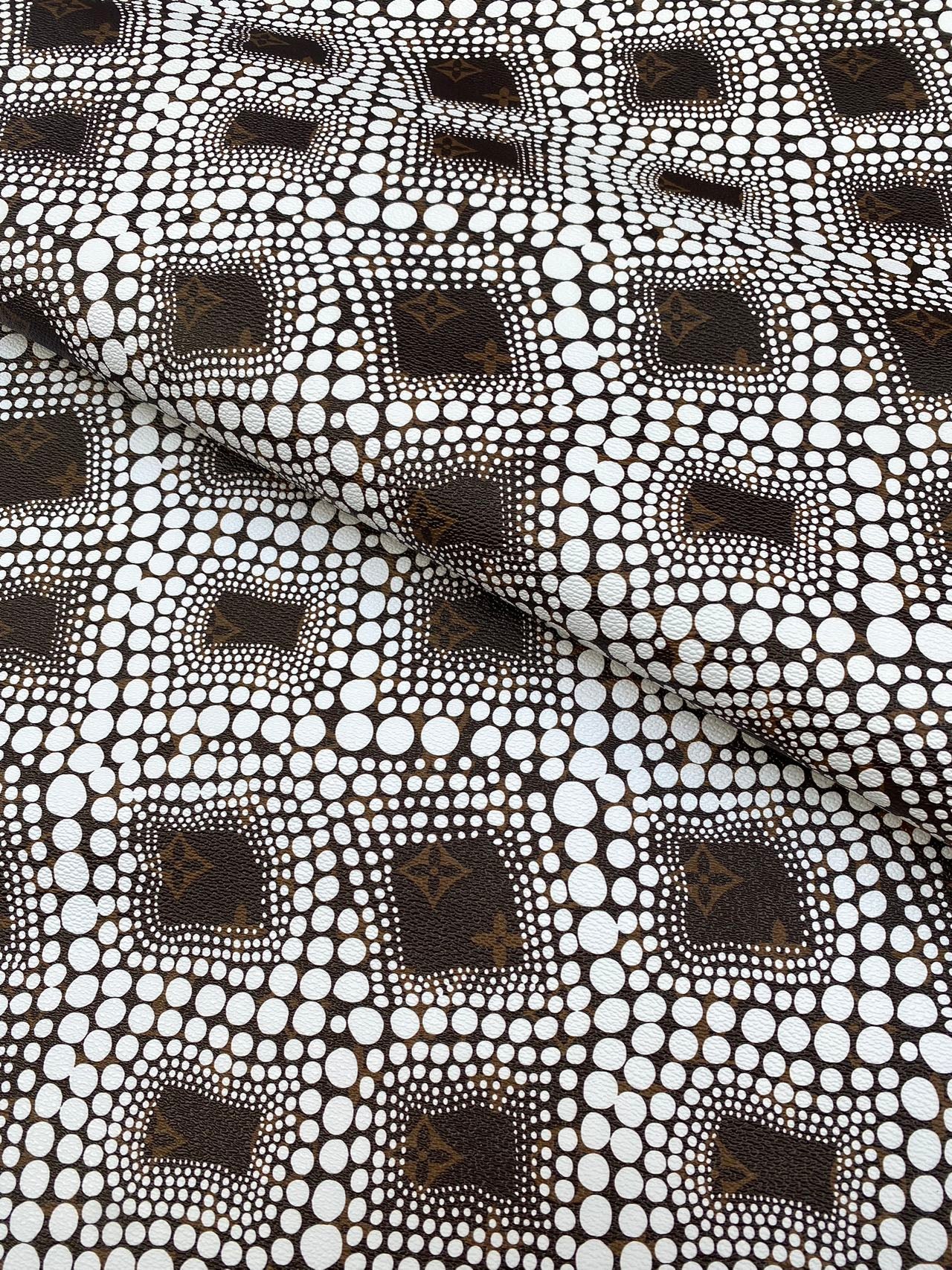 Louis Vuitton Yayoi Kusama LV Leather Sheet Vinyl Fabric for Bag Sewing Home Decor