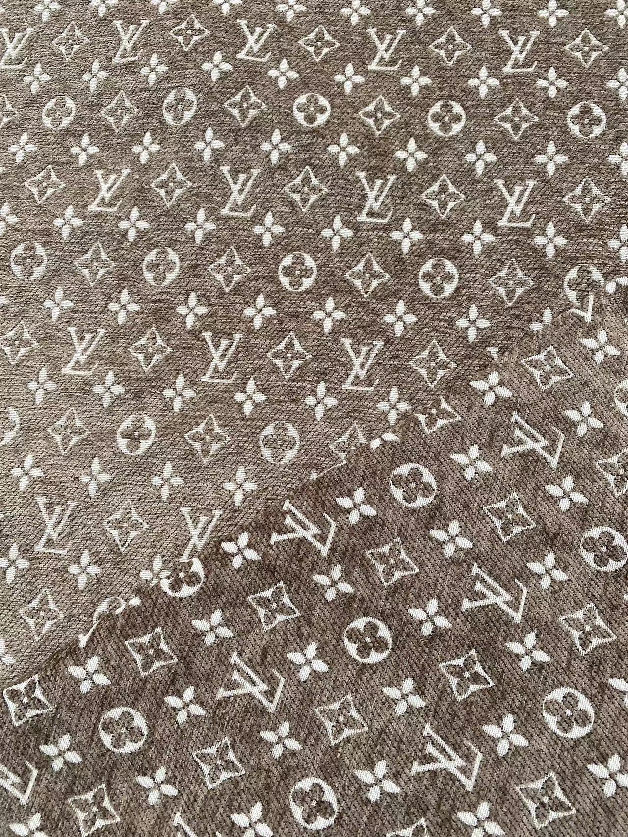 Brown Chenille Upholstery Fabric for Beach Bag Sofa Furniture Car Upholstery