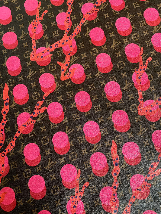 Louis Vuitton Yayoi Kusama Leather Materials for Handmade Custom Bag Sewing Upholstery