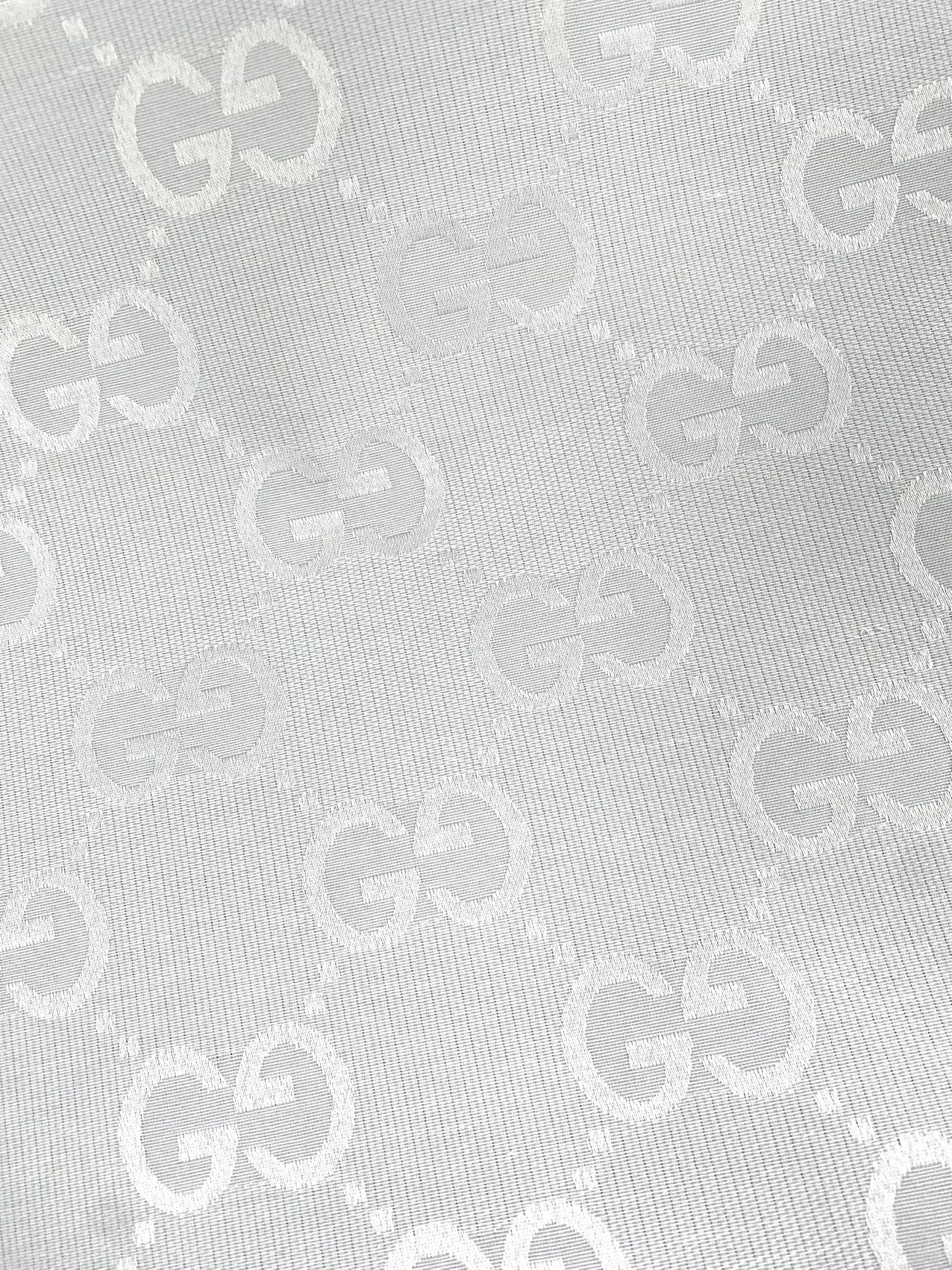 Tissu blanc classique Gucci Jumbo GG pour veste de chemise Vêtements personnalisés