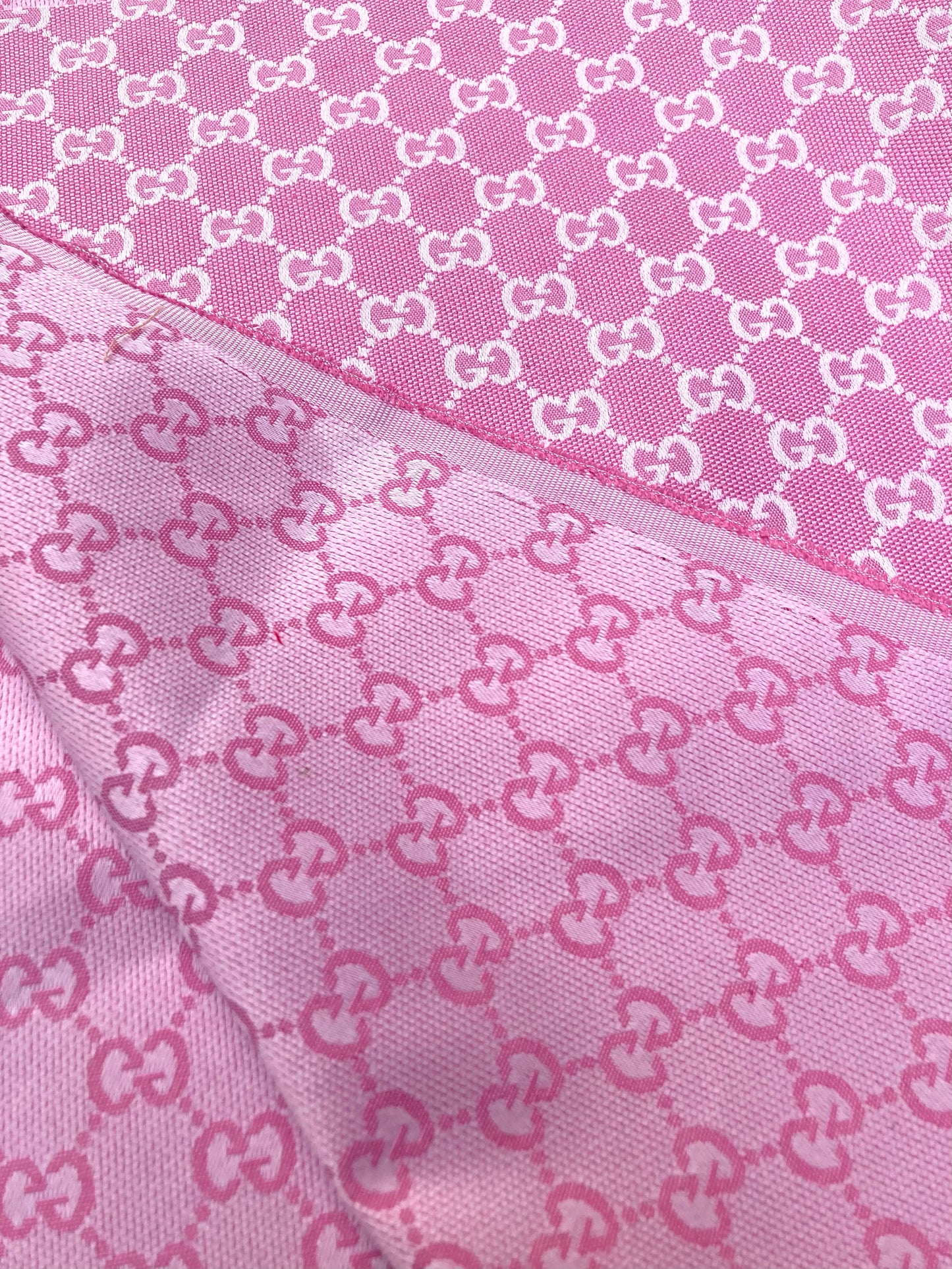 Barbie Pink GG Gucci Fabric for Custom DIY Handmade