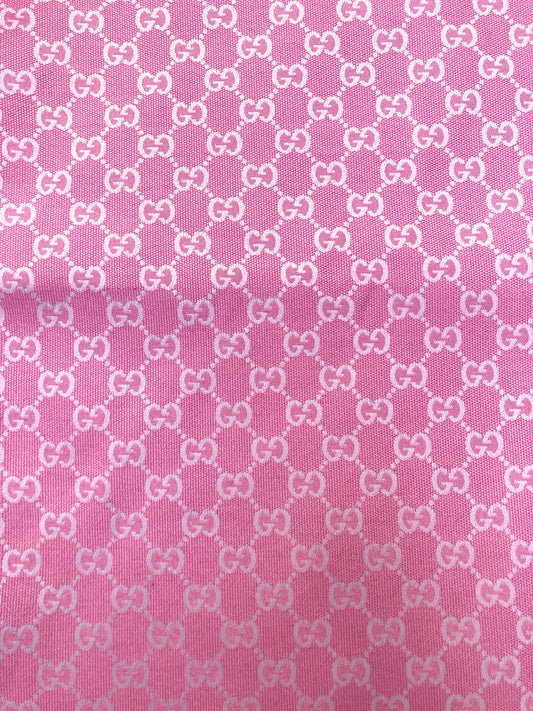 Barbie Pink GG Gucci Fabric for Custom DIY Handmade