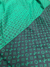 Load image into Gallery viewer, Handmade Green LV Jacquard Fabric for Crafts DIY