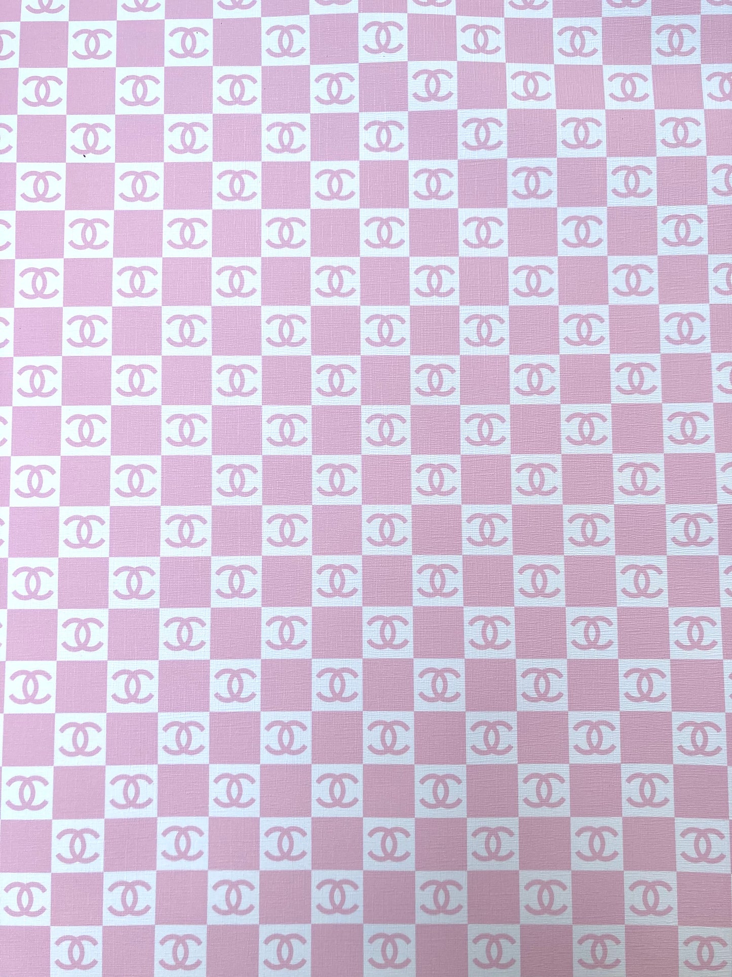 Small Pink White Chanel Vinyl for Custom Handmade