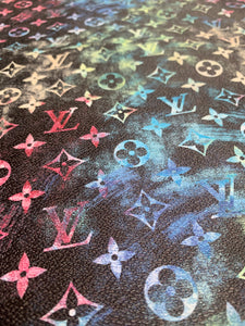 Beautiful Colorful LV Crafts Vinyl for Custom Sneaker Upholstery