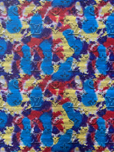 Load image into Gallery viewer, Custom Crafts Camouflage LV Leather Fabric for Handmade Upholstery