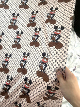 Load image into Gallery viewer, GG Mickey Soft Skin Satin Fabric for Pajama Custom