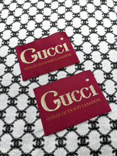 Load image into Gallery viewer, Handmade Sewing Gucci Label Tags for Handmade DIY