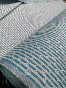 Designer Fabric Stripe LV Cotton Jacquard for Handmade Crafts