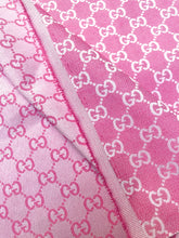 Load image into Gallery viewer, Barbie Pink GG Gucci Fabric for Custom DIY Handmade