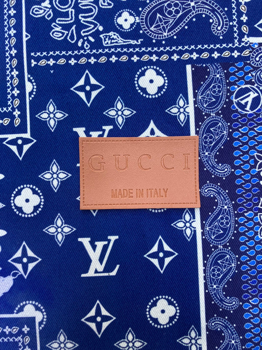 Gucci Leather Tag Label for Handmade Crafts DIY