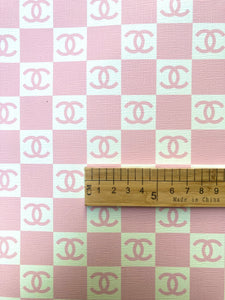 Small Pink White Chanel Vinyl for Custom Handmade