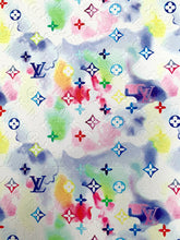 Load image into Gallery viewer, Colorful Embossed LV Designer Vinyl for Custom Handmade Crafts