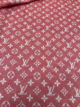 Load image into Gallery viewer, Red Cotton Jacquard LV Crafts Fabric for Handmade