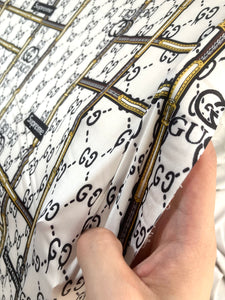 Gucci Supreme Satin Fabric for Pajama Custom DIY