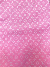 Load image into Gallery viewer, Barbie Pink LV Inspired Custom Fabric for Handmade DIY Projects