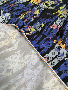 Custom Beautiful Camouflage LV Cotton Fabric for Handmade Crafts DIY Jackets