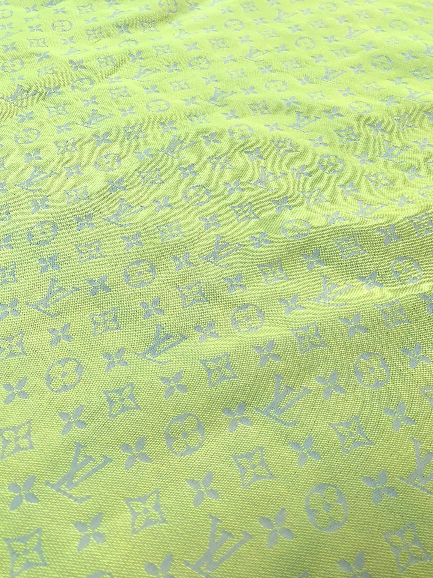 Fresh Yellow Summer LV Cotton Fabric for Clothing