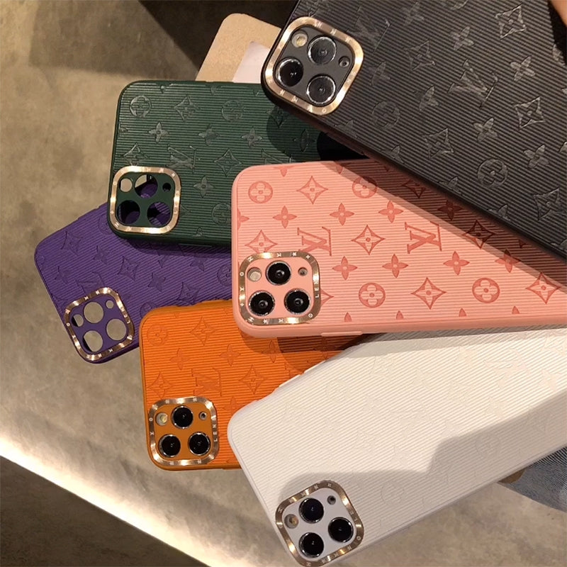 LV Leather Candy Colors Fantasic iPhone Cases