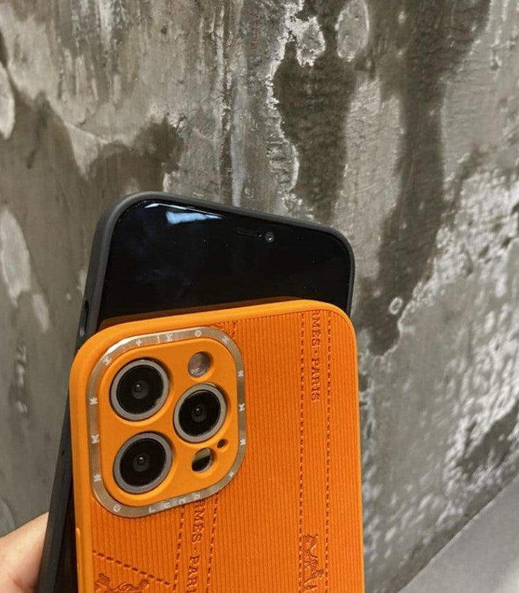 Coques de téléphone élégantes en TPU HERMES Paris.