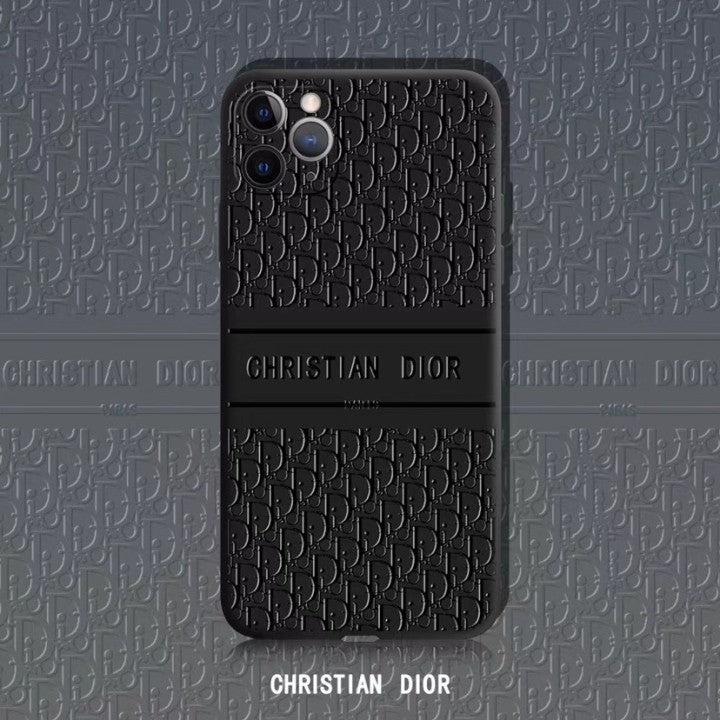 Schwarze iPhone-Hülle von Christian Dior.