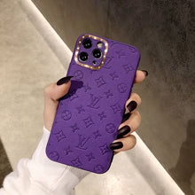 Load image into Gallery viewer, LV Leather Candy Colors Fantasic iPhone Cases