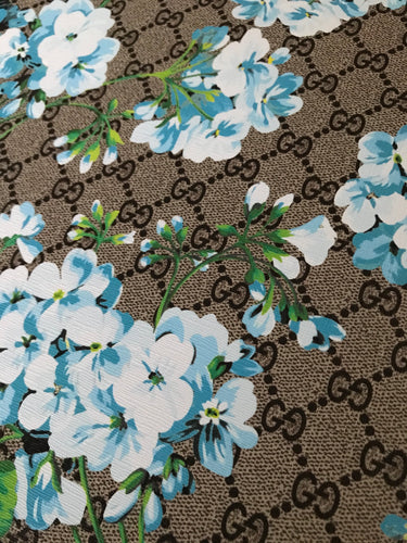 Classic Gucci GG Flower Leather Fabric for Shoe Custom Material