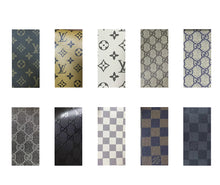 Load image into Gallery viewer, White embossed best quality lv craft leather fabric by yard