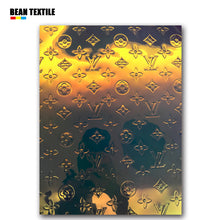 Load image into Gallery viewer, Fantastic reflective shine LV vinyl fabric
