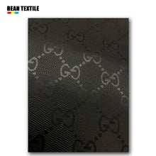 Load image into Gallery viewer, GG Black Gucci vinyl Leather fabric for Bag