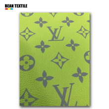 Load image into Gallery viewer, LV Leather Fabric Neon Green for Handmade Shoe Custom