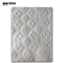 Load image into Gallery viewer, White embossed best quality lv craft leather fabric by yard