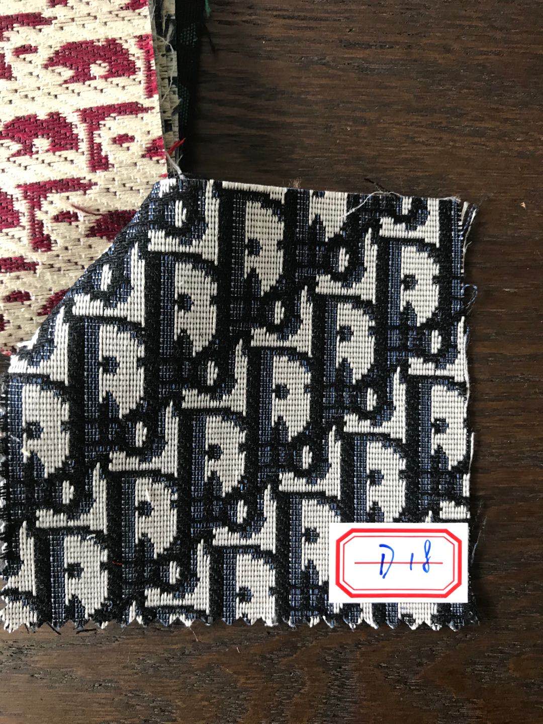 Jacquard Designer Fabric, CD Monogram Fabric Classic Black D11 –  notallfabric