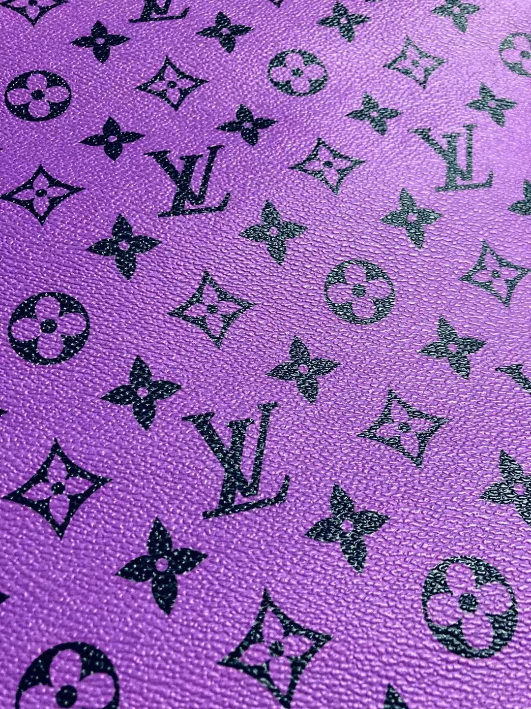 Purple LV Leather