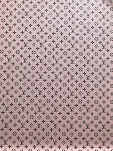 New arrival pink LV leather fabric high quality for bag shoe customs