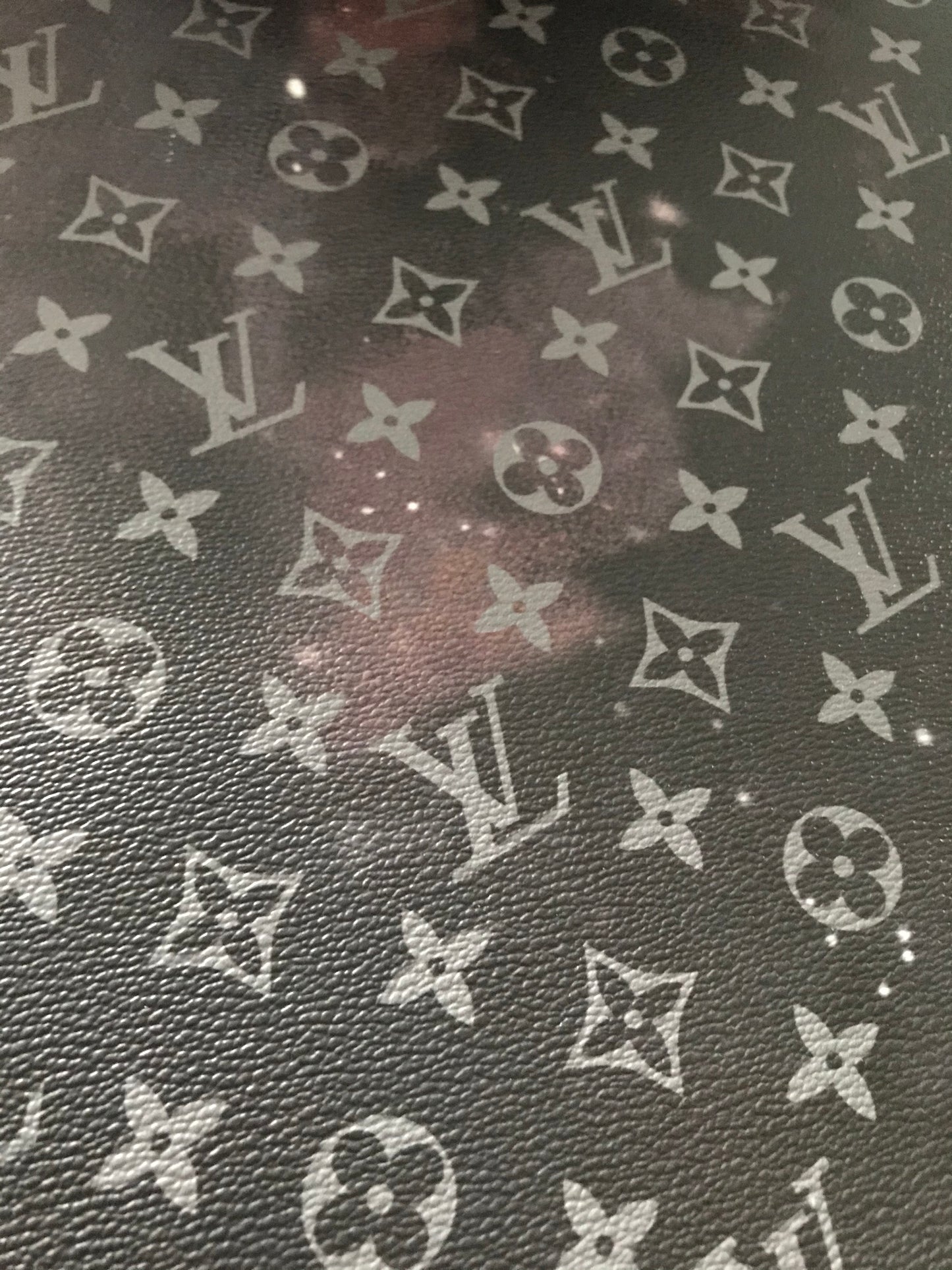 Nouveau tissu en cuir tendance Galaxy LV pour les chaussures de sac