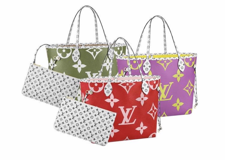 Colorful Big Letter LV Leather Vinyl Fabric for Bag