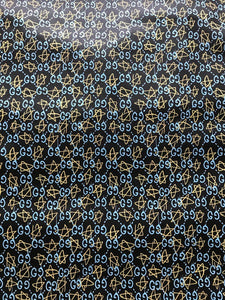 Blue Star Gucci Leather Fabric